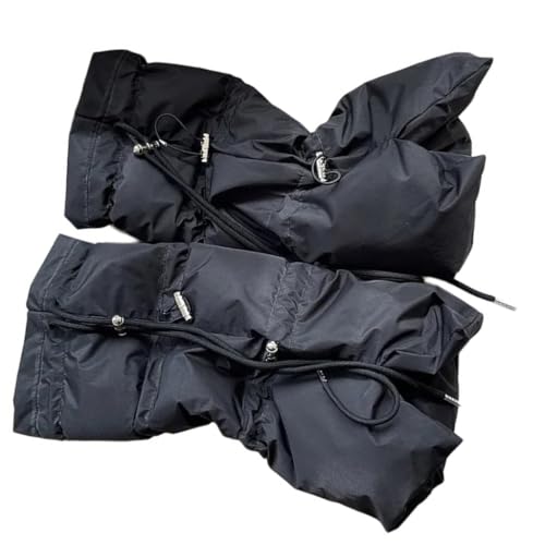 Women Winter Padded Puffer Leg Warmers for Outdoor and Sports Adjustable Drawstring Split Flared Boot Covers4