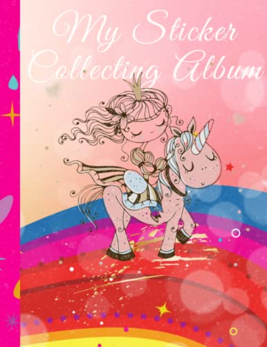 My Sticker Collecting Album: Blank Sticker Collecting Book For Girls with a Cute Unicorn Cover: The Perfect Album for Kids image 2