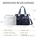 Imagen de DIRRONA Bolso Bandolera Mujer Bolso Casual Tote Bag Mujer Grande Nylon Multibolsillos Bolso Mujer