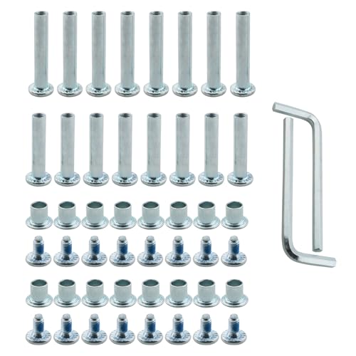 YHXiXi 16pcs Inline Skate Mounting Screws Roller Skate Brake Bolt Kit Roller Blade Wheel Replacement with Nut Wrench