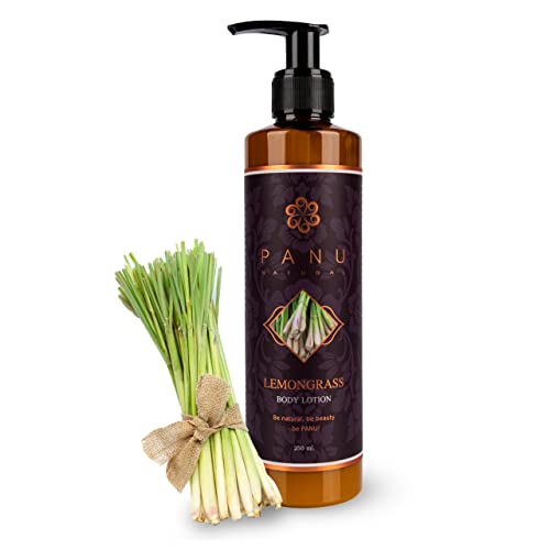 Panu Natural loción corporal Hierba de limón - Loción corporal rica para pieles muy secas -...