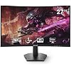 Redragon 27 144hz/165HZ Curve Gaming Monitor, QHD 2K (2560X1440) VA Frameless Computer Monitor, 1ms Response Time, Fully Compatible, VESA Wall Mount
