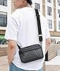 Hjkiopc Men's Small Shoulder Bag,Multi Pocket CrossBody Bags,Messenger Shoulder Bag,Waterproof and Lightweight Satchel Bag for Daily Use in Work and Travel(Black) #3