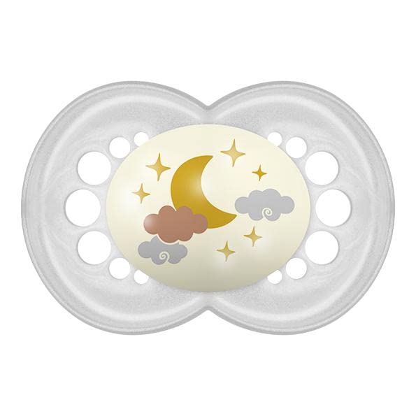 MAM Original Night Astro, set van 2 siliconen fopspenen, neutraal, vanaf 16 maanden, verschillende modellen