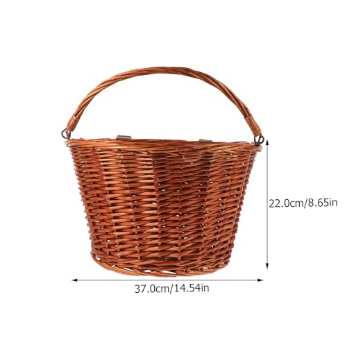 Panier de vélo osier solide pour transporter vos affaires sans risques - 2