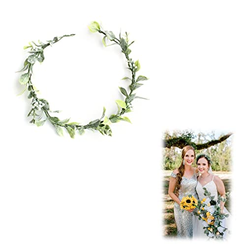 LICHUAN Blumenkranz Haare Haar Blumenkranz Künstliche Blumen Krone Braut...