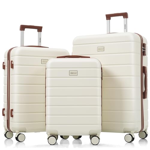 3-Piece ABS Hardside Luggage Set with Lock