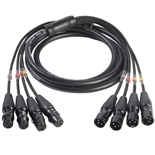 Câble serpent XLR dorés Rean-Neutrik 4 canaux pour une fidélité audio absolue sur scène