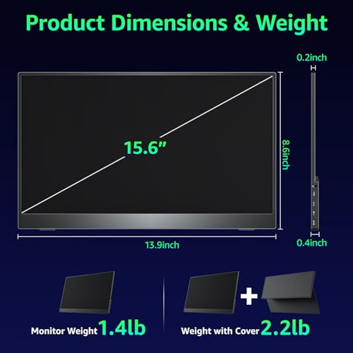Triple Portable Monitor for Laptop