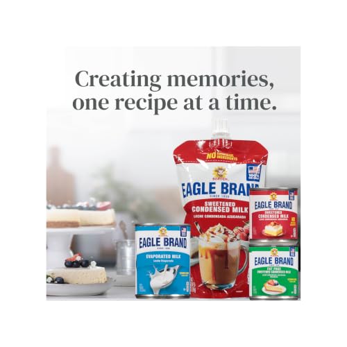 Image of Eagle Brand 14oz Sweetened Condensed Milk, Great for Flan, Cooking, Baking, Drinks, Dessert, Ice Cream, No Artificial Ingredients, Gluten Free, Rich Creamy Flavor, rBST-Free, Kosher-Dairy