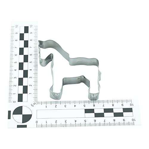 BekkiB - 5er Set 'Farm' - Ausstechformen Traktor, Hund, Katze, Pferd & Kuh - Spülmaschinengeeignete Ausstechformen aus Edelstahl - Zum Backen für Plätzchen - 998853