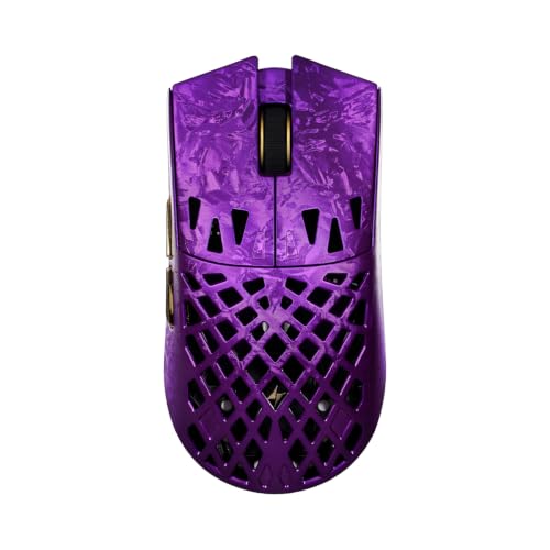 Image of ATK Blazing Sky Ghost Extreme+ Wireless Gaming Mouse, Hollow Carbon Fiber, PAW3955 Master Sensor, DPI up to 50,000, 48g Lightweight, 8K Polling, 130 Hr Battery Life, Dual-Mode 2.4G /Wired - Purple