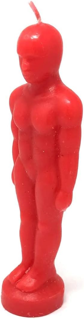 Red Male Candle 5.5 inches | Marriage Spell | Relationship Candle | Attract Love Candle | Wicca Supplies