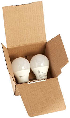 Image of AmazonBasics 60 Watt Equivalent, Soft White, Non-Dimmable, A19 LED Light Bulb - 2 Pack