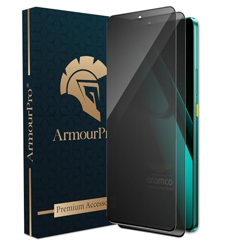 Image of ArmourPro Privacy Tempered Glass Screen Protector Compatible for Realme GT 7 (6.78 Inch) with Edge-To-Edge Protector Coverage and Easy Installation kit (Pack of 2)