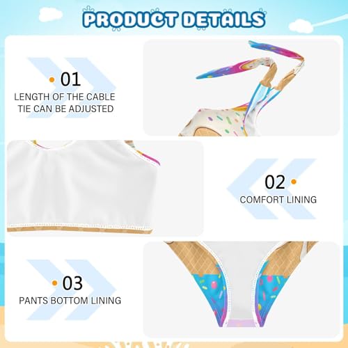 Image of Boccsty Summer Girls Swimsuits Kids Bikini Sets 2 Pcs Bathing Suit for 3T-12T