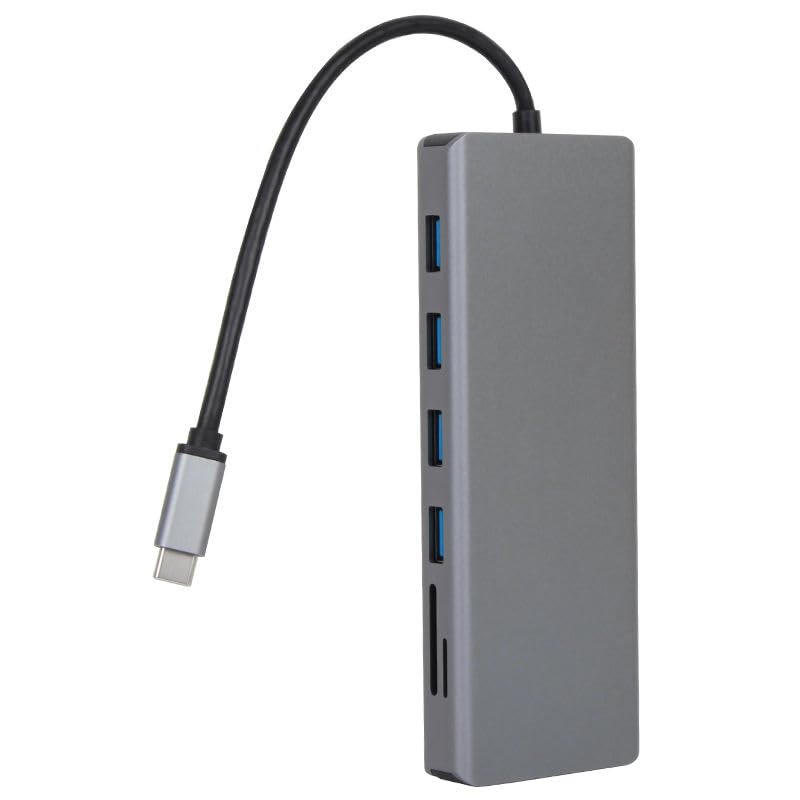 13 in 1 USB C Hub Docking Station with 4K HDMI, VGA, 100W Power Delivery, Gigabit Ethernet, USB 3.0/2.0 Ports, SD/TF Card Readers and Audio Jack for Laptops-image-34