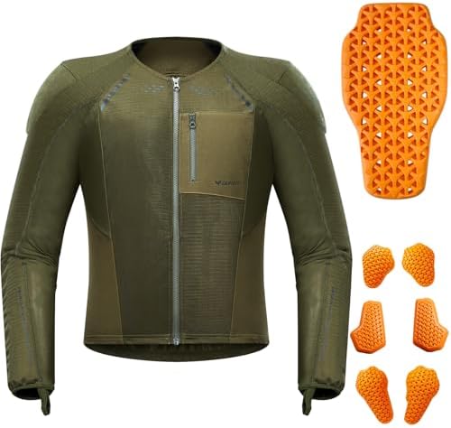 Motorcycle Shirt Mesh Motorcycle Jacket Men with CE Level 2 Armor motorcycle protective gear for All Seasons