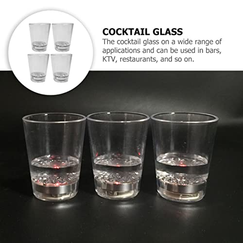 LABRIMP 4 peças que mudam de cor para beber o copo uísque brilhante escuro piscando lembranças brilh