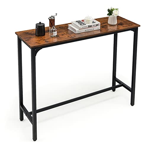 Buy Giantex 48" Narrow Console Table Long Bar Table, Rectangular
