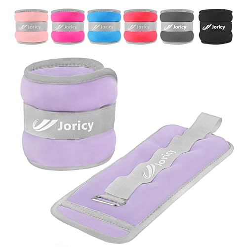 JORICY Knöchelgewicht, Gewichtsmanschetten Fuß für Männer Frauen 1 kg 1 Paar Fußgewichte Gewichte für Beine und Arme, Gewichte Set am Knöchel Handgelenk Fussgewichte Handgewichte
