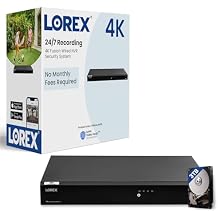 Lorex Fusion 4K 16 Camera Capable Wired/Fusion WiFi NVR System 4K 16 Channel 3TB Recorder Only