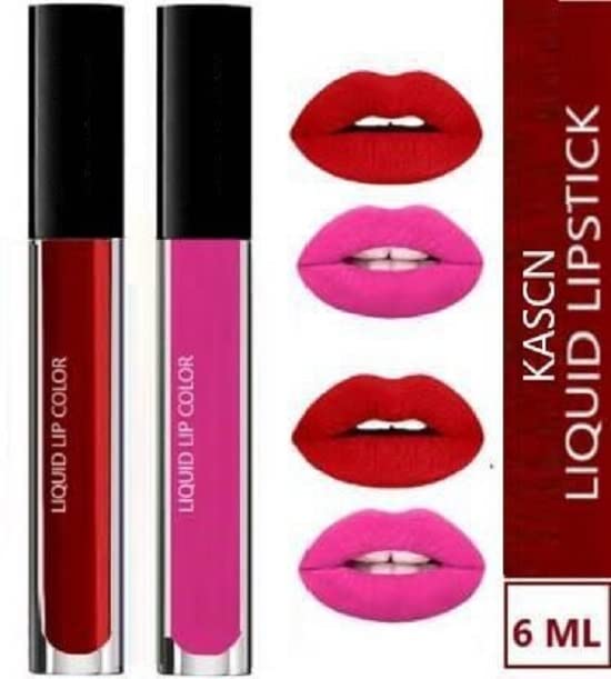 KASCN Matte Smooth PINK And RED Liquid Matte Long Lasting Lipstick