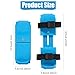 Toddler Ice Skates, Adjustable Double Slides Ice Skates Kids with Hook & Loop Fastener Straps, Keeping Stability Skating Accessories for Beginner Ski Enthusiast Gift (Blue)