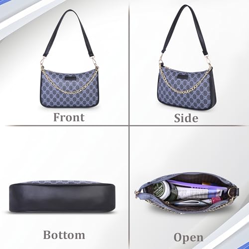 Image of Women's Stylish Printed Shoulder Bag | Trendy Daily Use Handbag with Chain Strap | Lightweight PU Leather Sling Bag for Girls & Women | Spacious & Durable Casual Fashion Purse