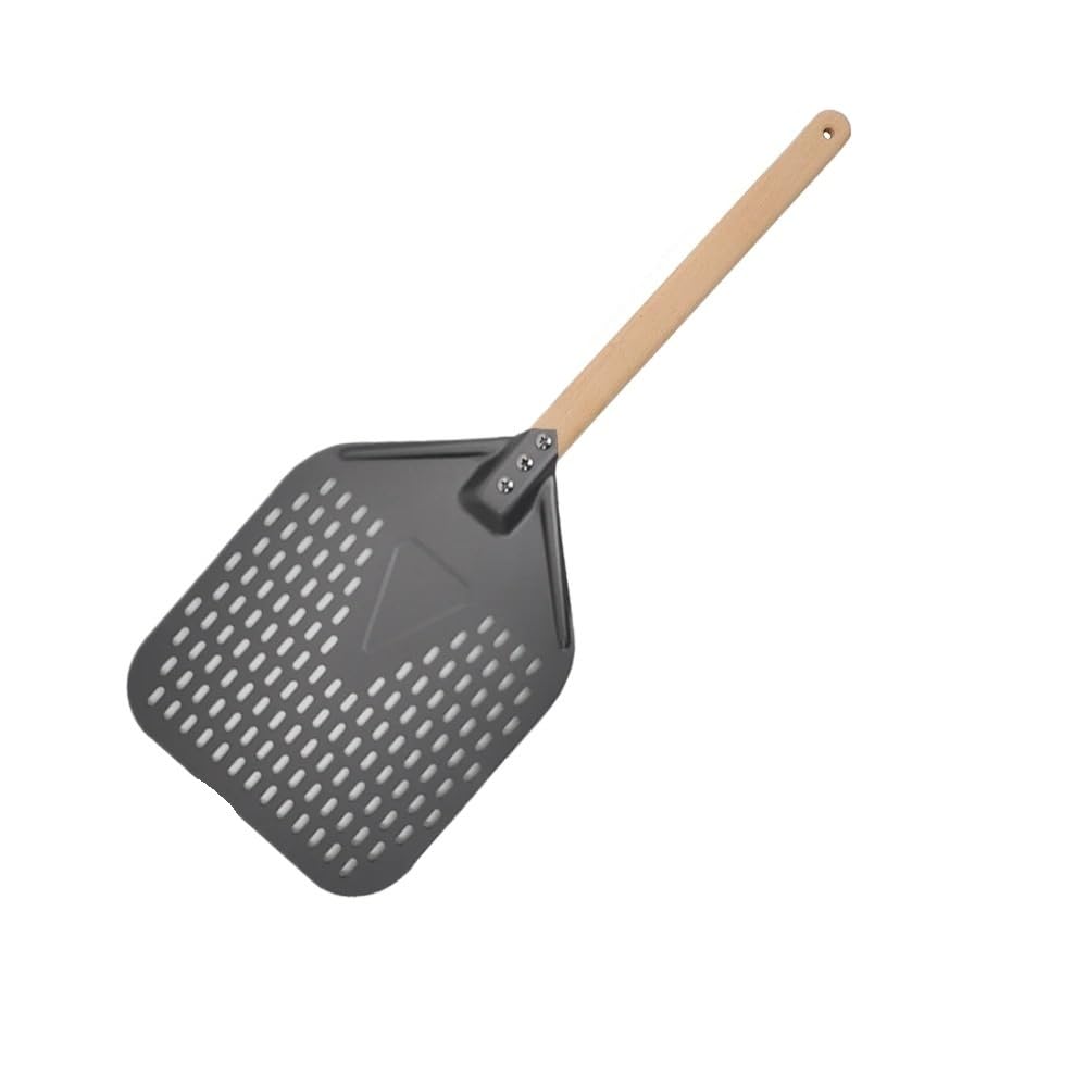 WANGSHAOWEI Pizza ​Paddle Big Pizza Shovel Turning Short Handle Square Turner Nonstick For Oven(Bk 10inch 66cm wood)