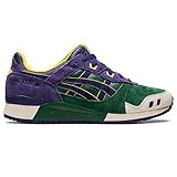 ASICS Men's GEL-LYTE III OG Sneakers, 11, HUNTER GREEN/PURPLE MATTE