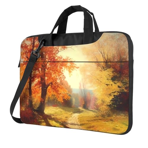 Bolso Tote para Laptop escénico de otoño para hombres y mujeres miniatura 1