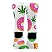 Meaudiwes Fashion Dress Decor Socks, Comfortable Work Leisure Sports Socks For Girls And Boys Alien Donut Pot Leaf Weedleaf Pizza White
