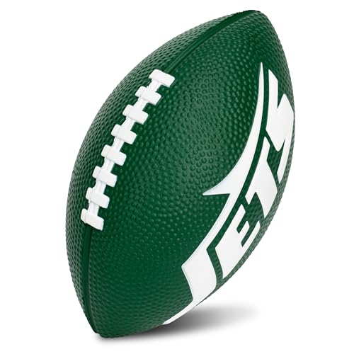 Image of Franklin Sports NFL Football - Kids Foam Football - Soft Junior Size 8.5 inch Ball with 3D Logos - Perfect for Gameday + Tailgates