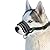 ILEPARK Soft Dog Muzzle with Reflective Strap to Prevent Biting Barking and Chewing, Dog Training Muzzle with Adjustable Loop(M, Black)