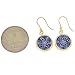 Glass Of Venice Murano Glass Millefiori Round Dangle Earrings - Gold