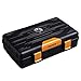 Pudełko na cygara, humidory 10 Cigar Cooler Travel Przenośne cygaro Wbudowany nawilżacz Zewnętrzny higrometr Materiał LDPE (Kolor: Czarny, Rozmiar: 21,5 * 12,3 * 5,5 cm) (Kolor: Czerwony, Rozmiar: 21,