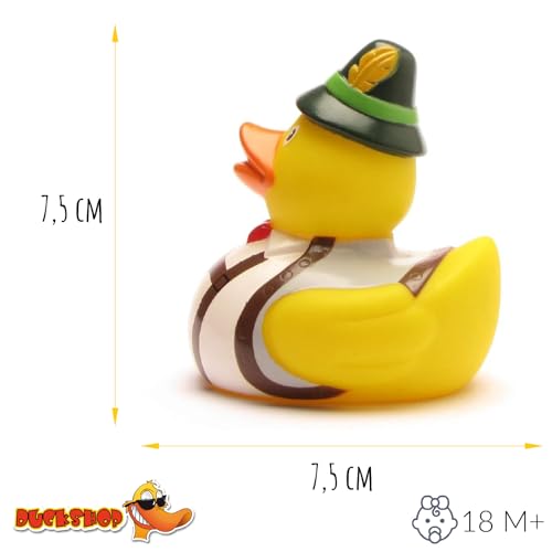 DUCKSHOP I Badeente Sepp I Quietscheente I L: 7,5 cm I Quietscheentchen