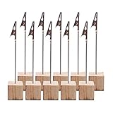 [Perfekte Größe]: Kiefernfußgröße: 2,5 cm × 2,5 cm, Höhe des Nachrichtenclips: 13 cm. Der Memocliphalter hat die perfekte Größe und benötigt keinen zusätzlichen Platz.
