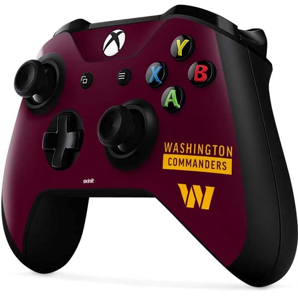 Skinit Decal Gaming Skin Compatible with Xbox One X Controller - Officially Licensed NFL Washington Commanders Design