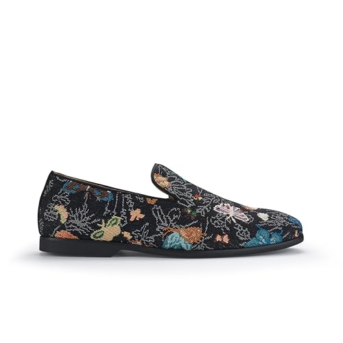 Image of Ferro Aldo Men's Slip-On Loafers | Woven Espadrille & Classic Styles | Casual & Formal Dress Shoes