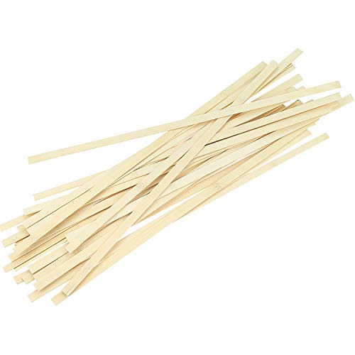 Dywishkey Natural Bamboo Sticks, Wooden Craft Sticks, 15.75 Inches Length X 3/8 Inch Width (50 Pieces) #TOP3