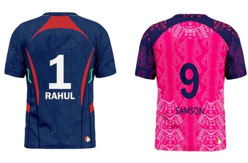 Image of Sports India IPL Cricket Team T Shirt Jersey Combo for (Kid's, Boy's & Mens) L744
