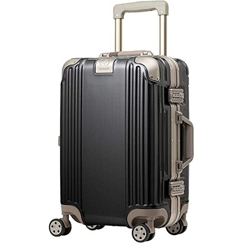 LEGEND WALKER Durable Aluminum Frame Luggage 21-inch, Shiny