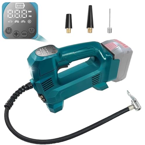 JJXNDO Für Bosch Professional 18V System GBA Akku Kompressor, 150 PSI Luftkompressor Inflator AutoKompressor für Motorräder, Fahrräder, Bälle Mit LED Anzeige (Keine Batterie)