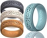 KAUAI Silicone Wedding Rings for Men. Elegant. Timeless. Leading Brand for Comfort & Design in Mens Bands. Active Crossfit Workout Gym Band. Classic Unisex Couples Ring