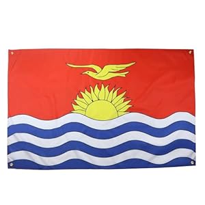 AZ FLAG Flagge Kiribati, 150 x 90 cm, mit 4 Ösen, Kiribatischer Pavillon für Balkon oder Wand