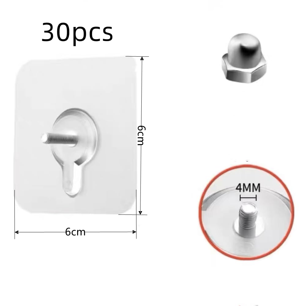 Ganci Per Mattoni In Acciaio Inox Regolabili Da 3,5 A 6 Cm - Confezione Da 6 Pezzi - Clip A Muro Senza Fori