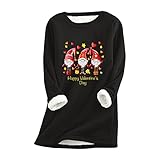 PTLLEND Pullover Damen Women's Short Sleeve T-Shirt, Graphic Tees, Cute Pattern Printing Shirts