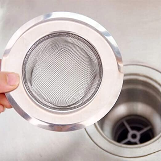 Anixa Creation Kitchen Sink Strainer Stainless-Steel Drain Basin Basket Filter Stopper Drainer Jali | Kitchen Strainer | Sink Jali | Sink Drain Filter Jali | Waste Coupling 9.5cm 1